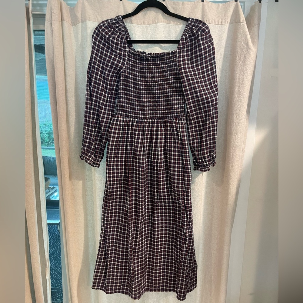 J. Crew - Smocked Dress - Size XS - Picture 3 of 7